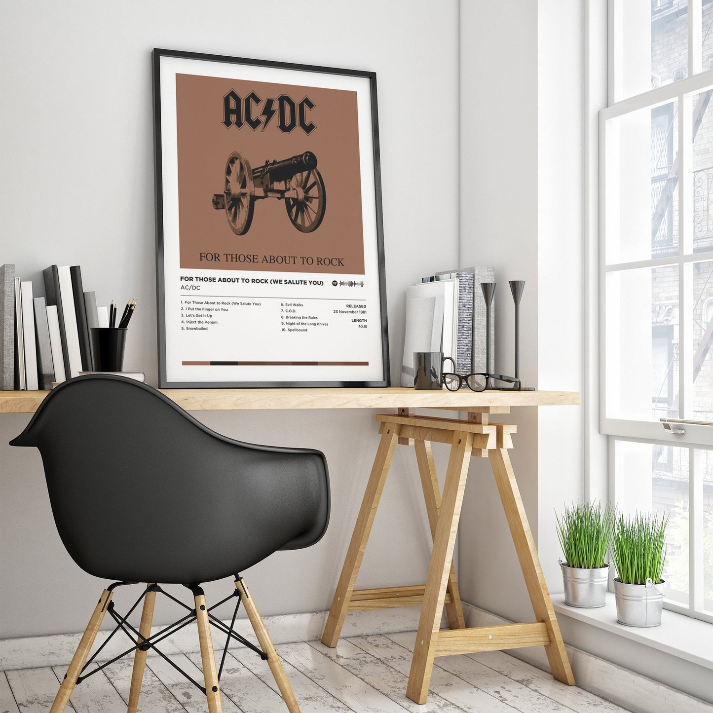 ACDC - for Those About to Rock (We Salute You) Poster Print | Framed Options | Album Cover Artwork