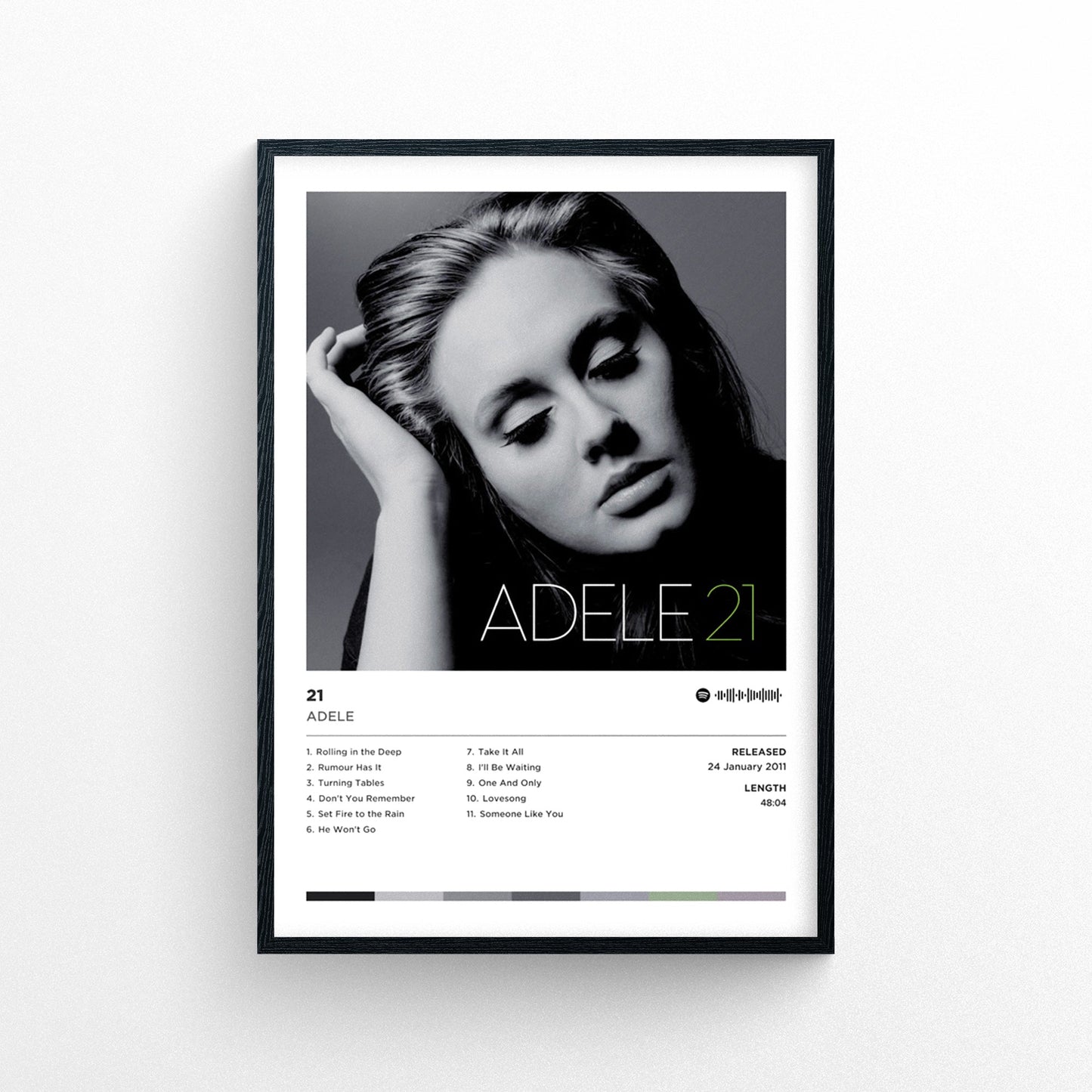 Adele - 21 Poster Print | Framed Options | Album Cover Artwork