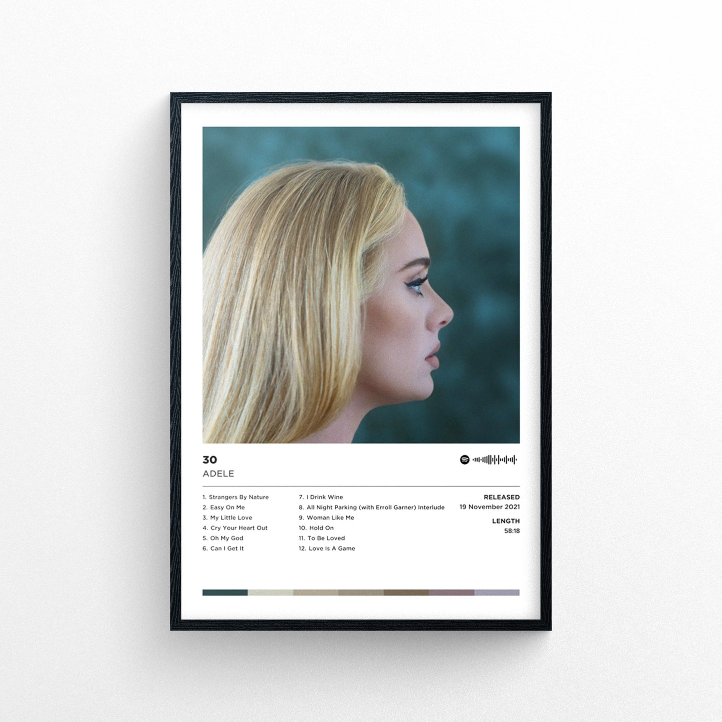 Adele - 30 Poster Print | Framed Options | Album Cover Artwork