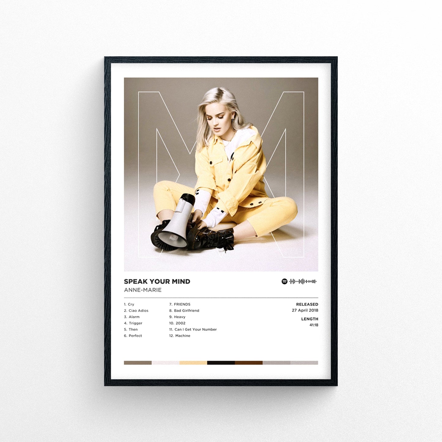 Anne-Marie - Speak Your Mind Poster Print | Framed Options | Album Cover Artwork