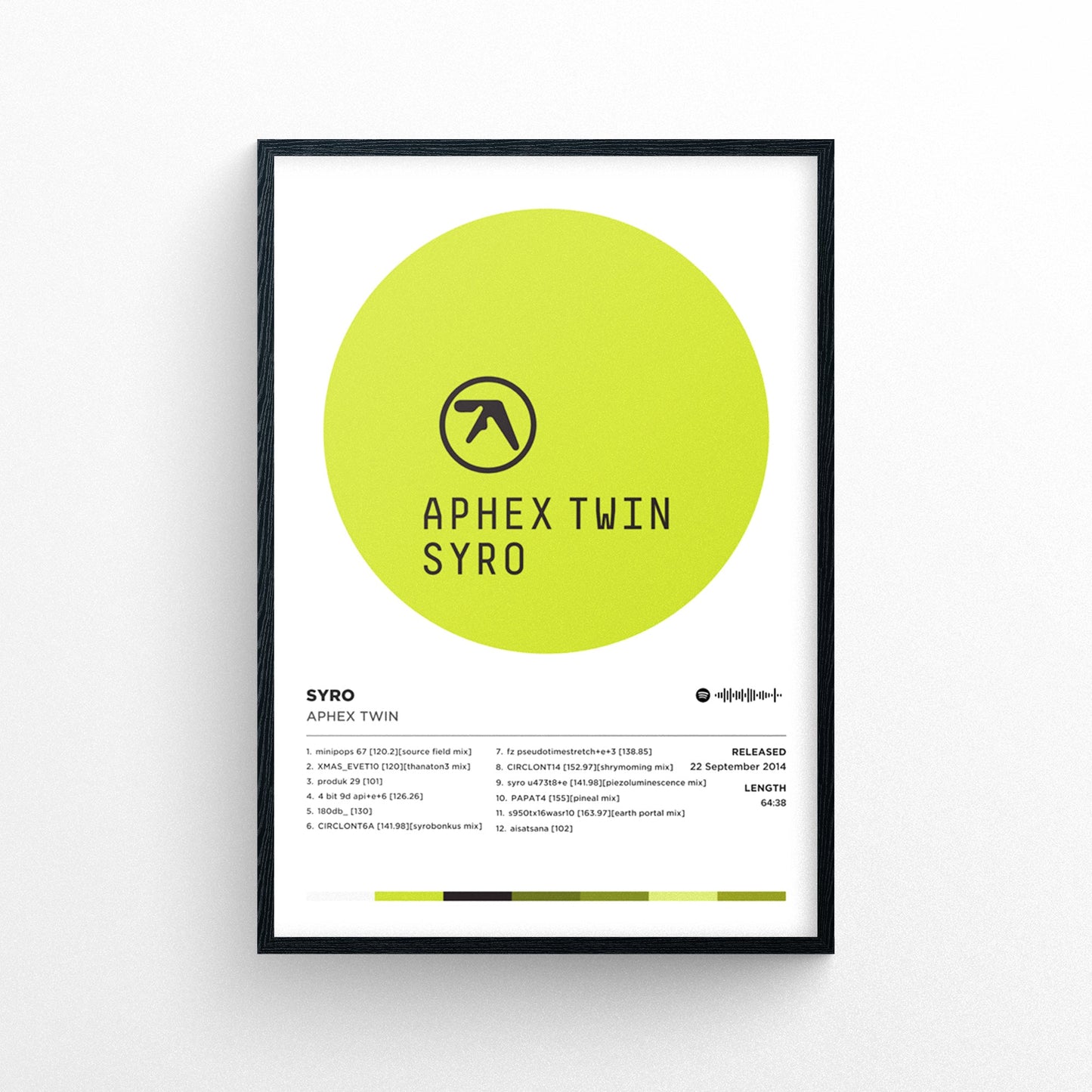 Aphex Twin - Syro Poster Print | Framed Options | Album Cover Artwork