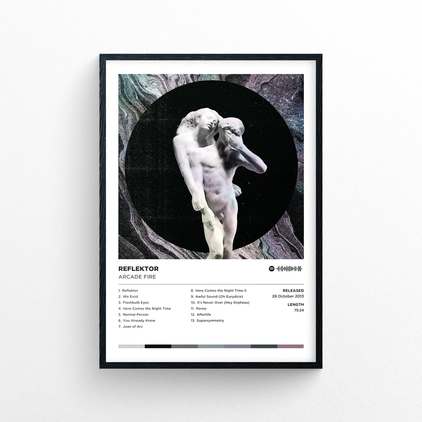 Arcade Fire - Reflektor Poster Print | Framed Options | Album Cover Artwork