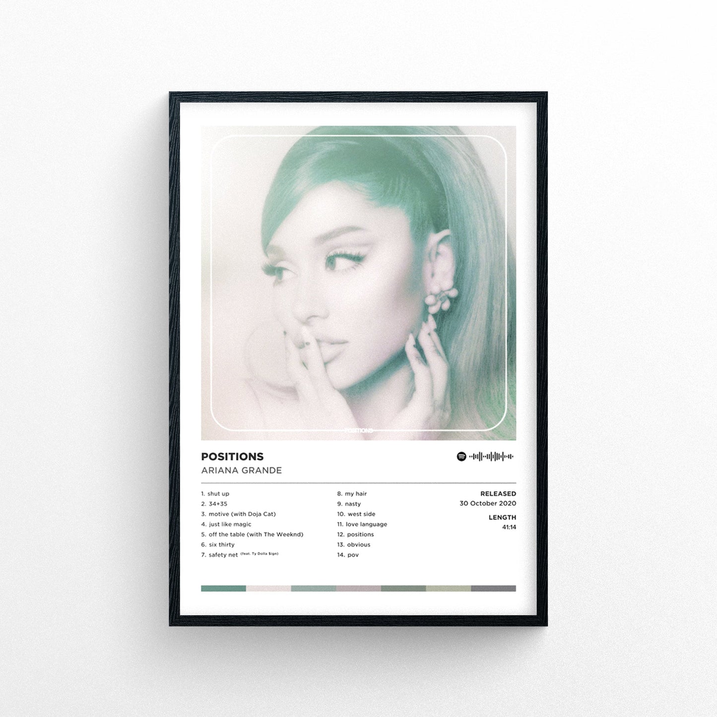 Ariana Grande - Positions Poster Print | Framed Options | Album Cover Artwork