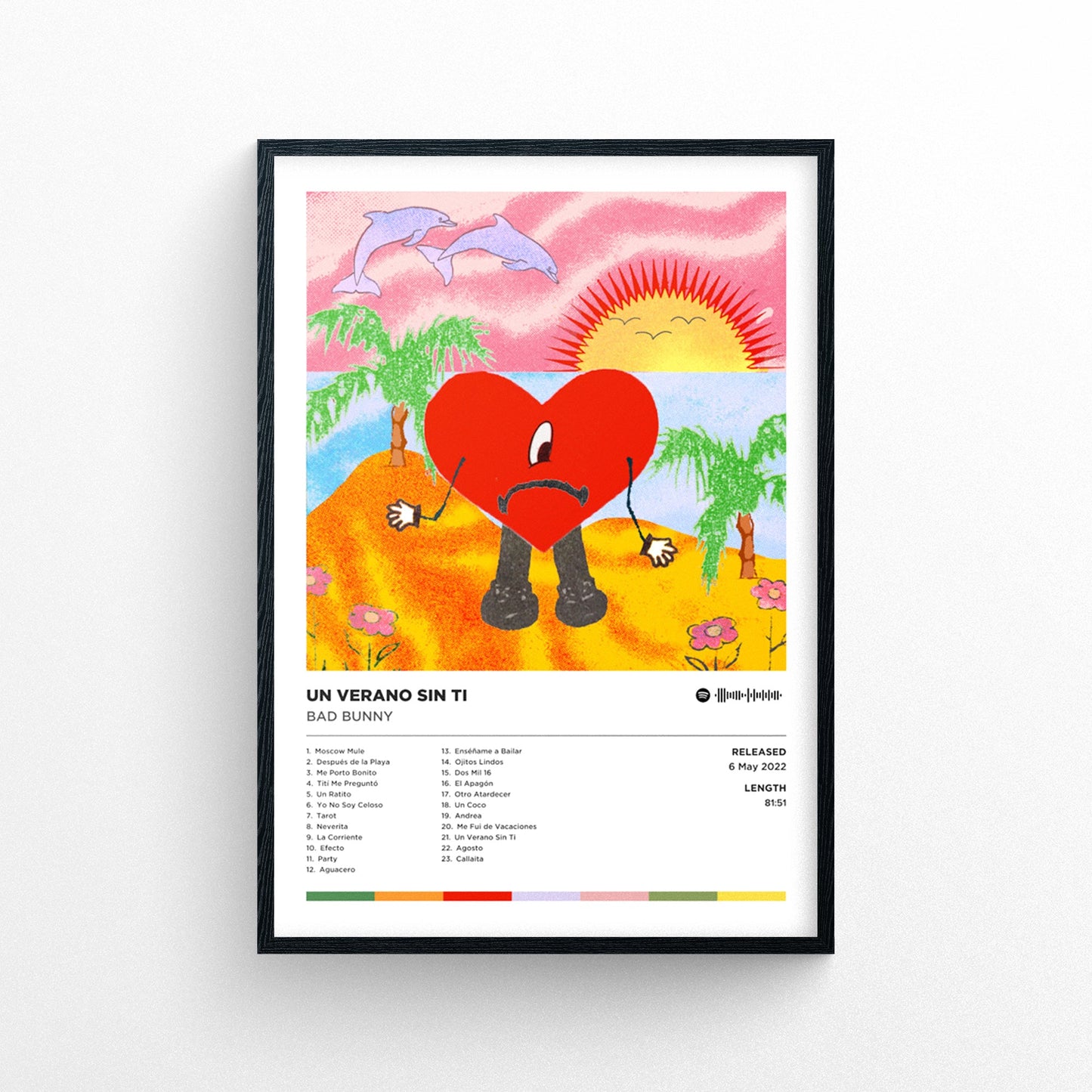 Bad Bunny - Un Verano Sin Ti Poster Print | Framed Options | Album Cover Artwork