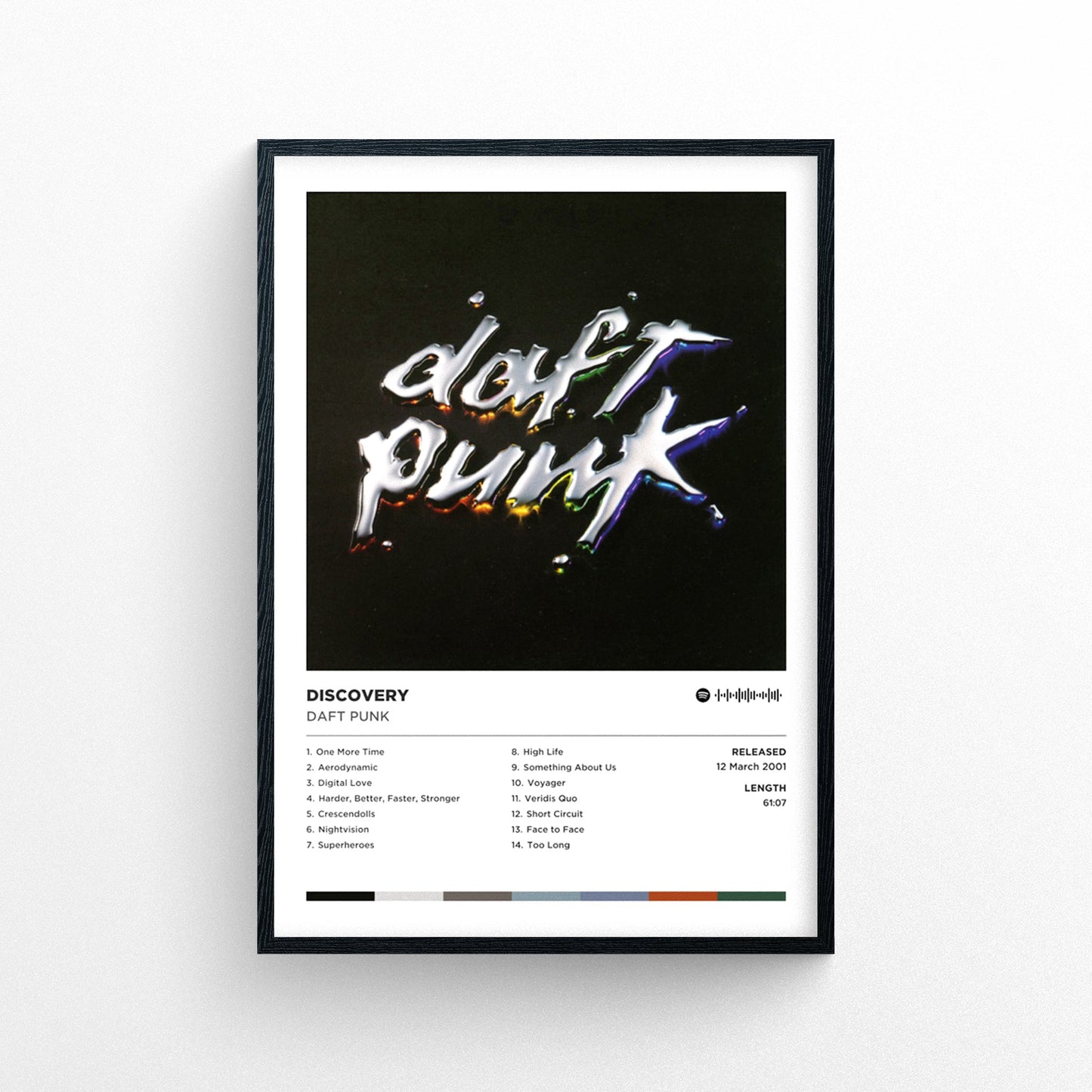 Daft Punk - Discovery Poster Print | Framed Options | Album Cover Artwork