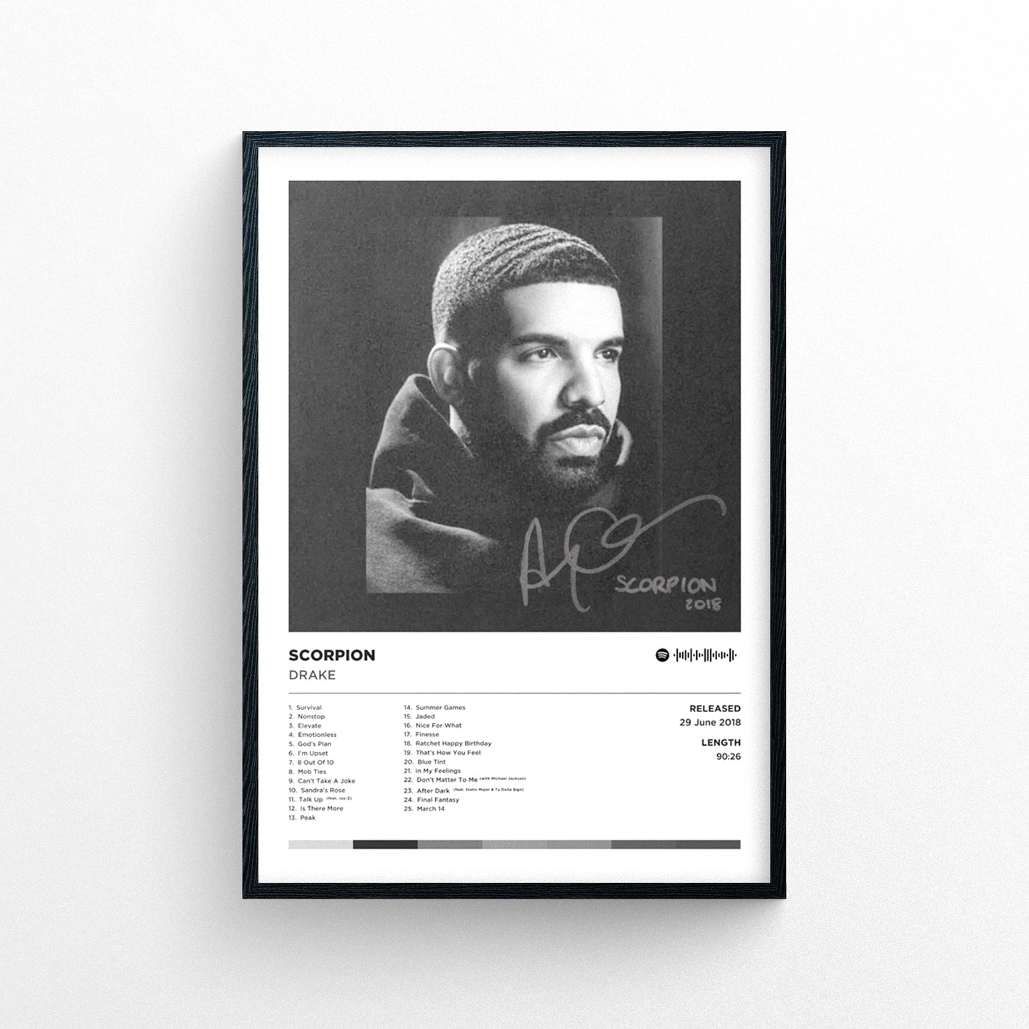 Drake - Scorpion Poster Print | Framed Options | Album Cover Artwork