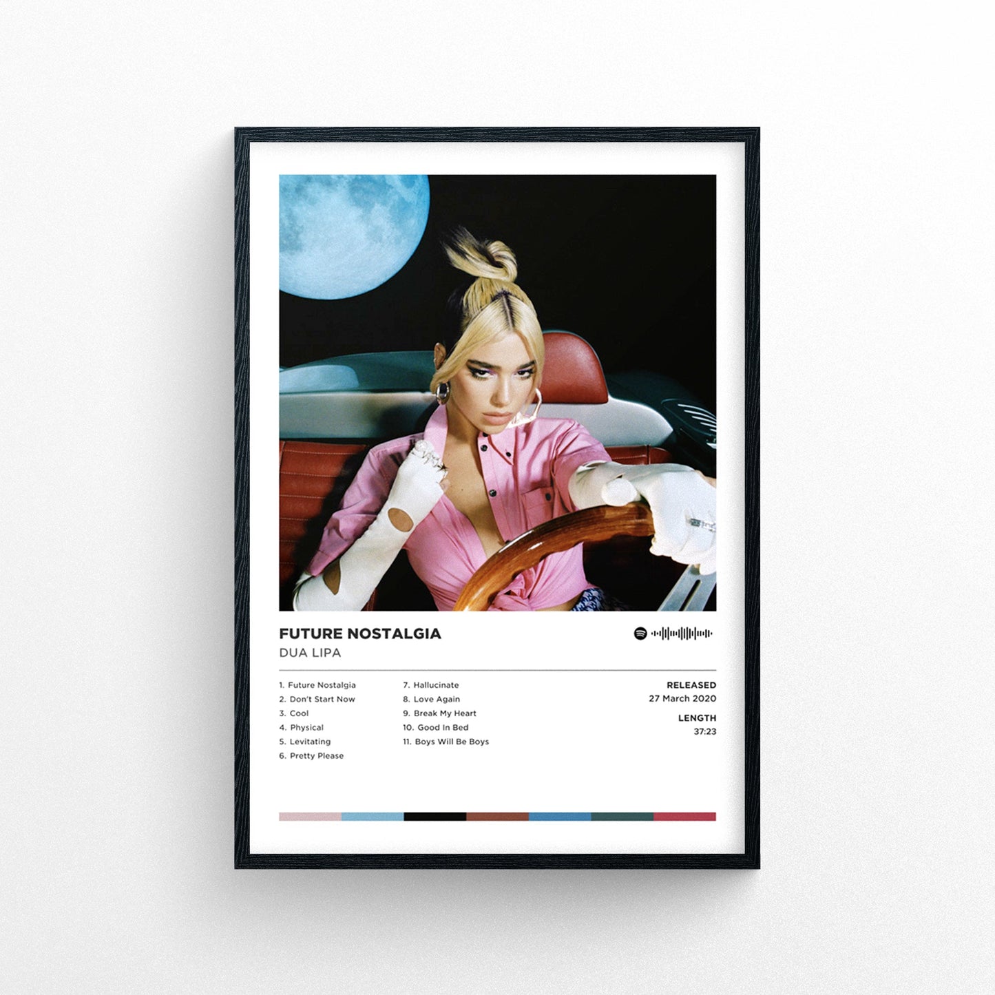 Dua Lipa - Future Nostalgia Poster Print | Framed Options | Album Cover Artwork