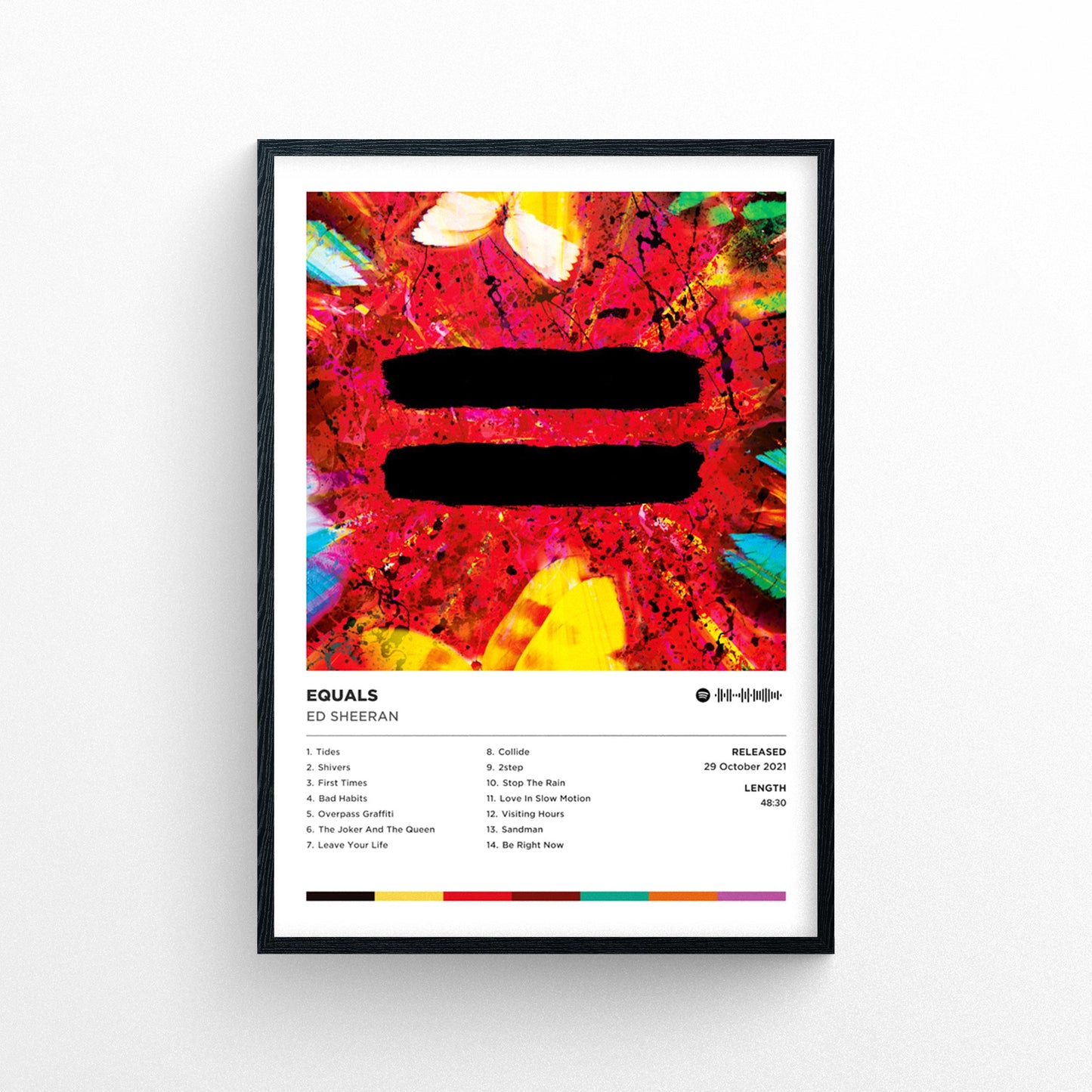 Ed Sheeran - Equals Poster Print | Framed Options | Album Cover Artwork