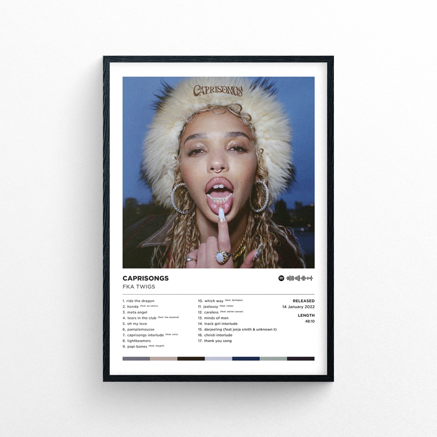 Fka Twigs - Caprisongs Poster Print | Framed Options | Album Cover Artwork