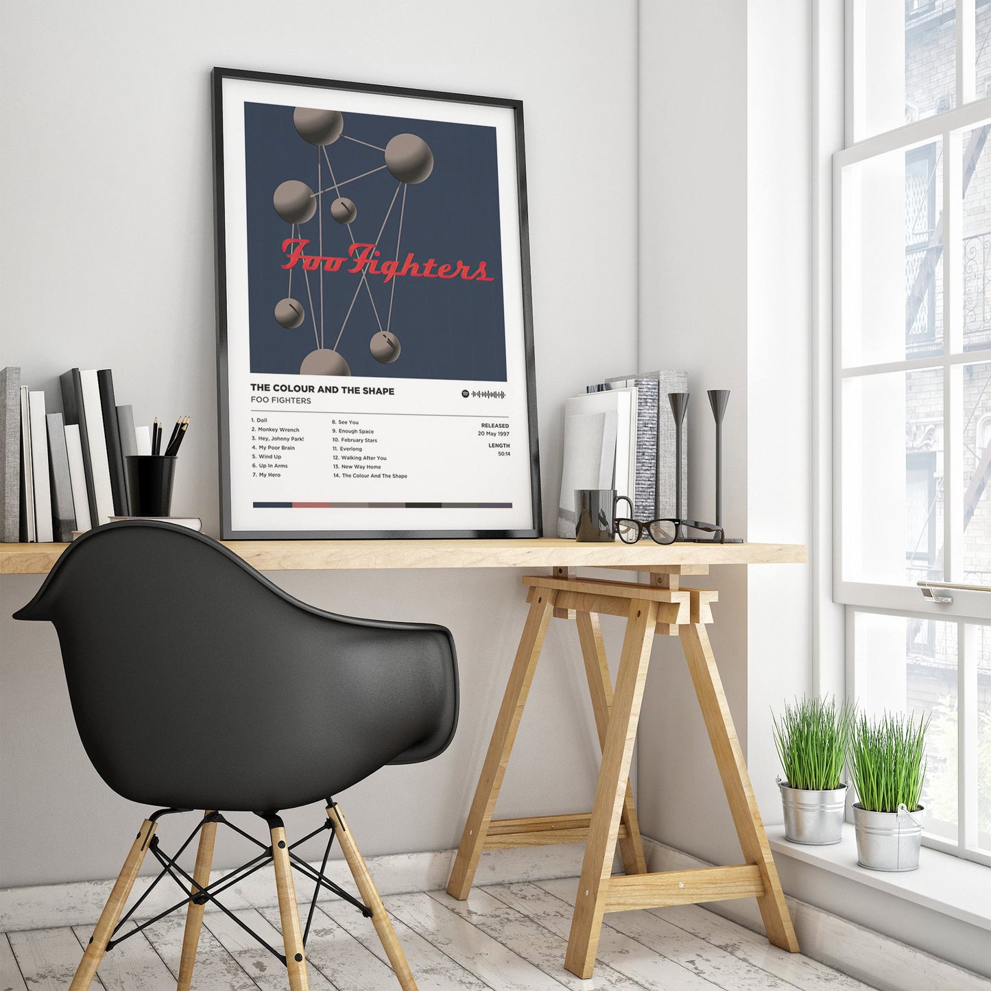 Foo Fighters - the Colour and the Shape Poster Print | Framed Options | Album Cover Artwork