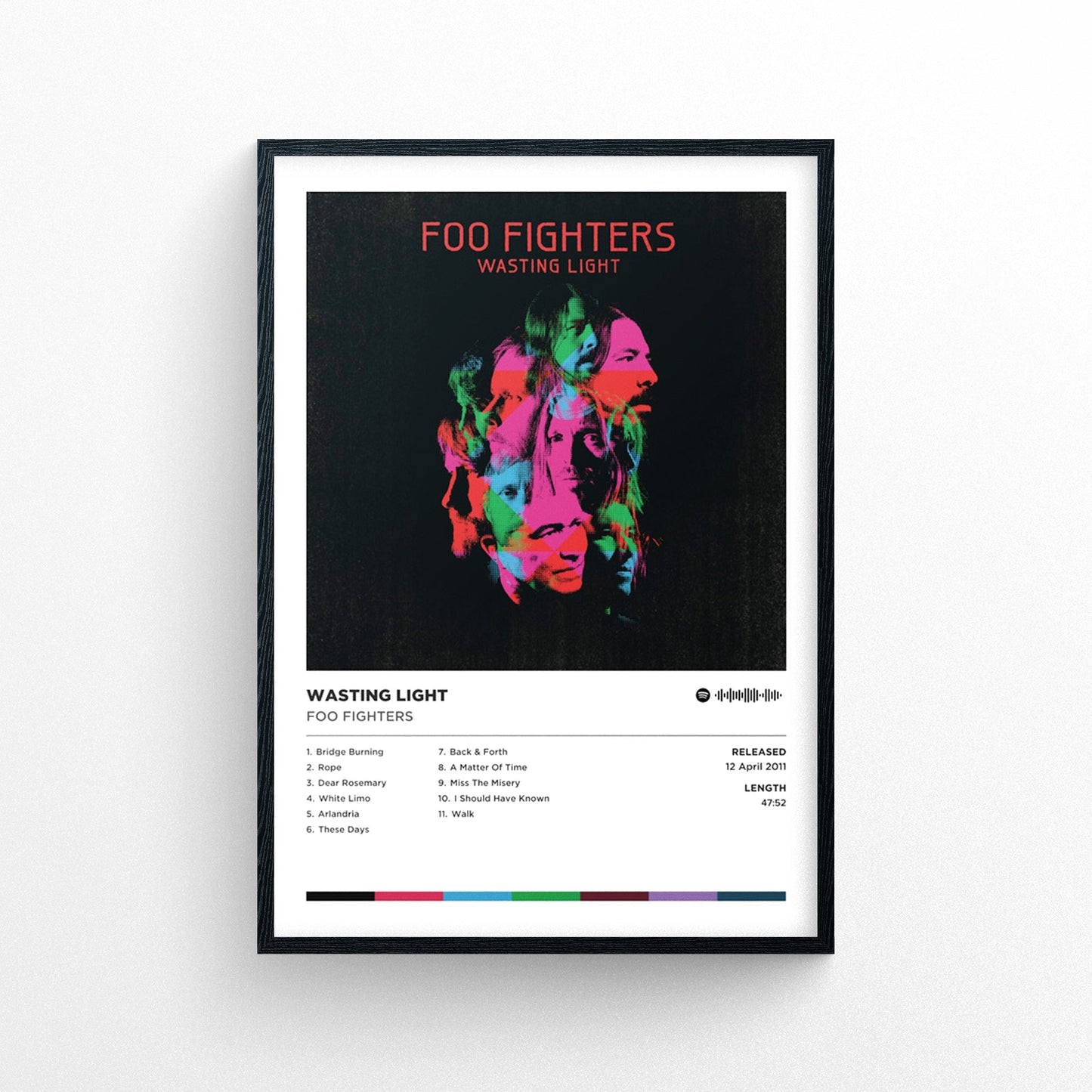 Foo Fighters - Wasting Light Poster Print | Framed Options | Album Cover Artwork