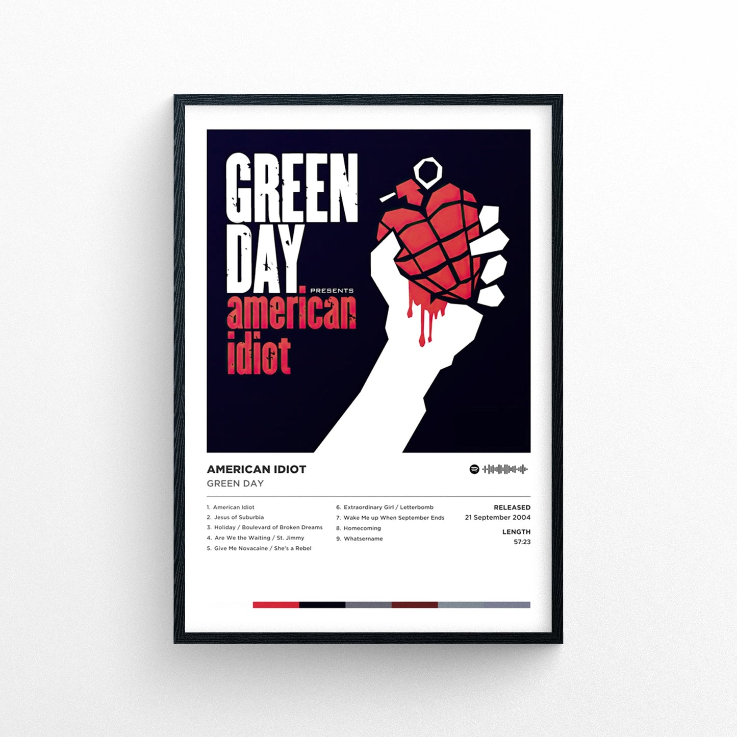 Green Day - American Idiot Poster Print | Framed Options | Album Cover Artwork