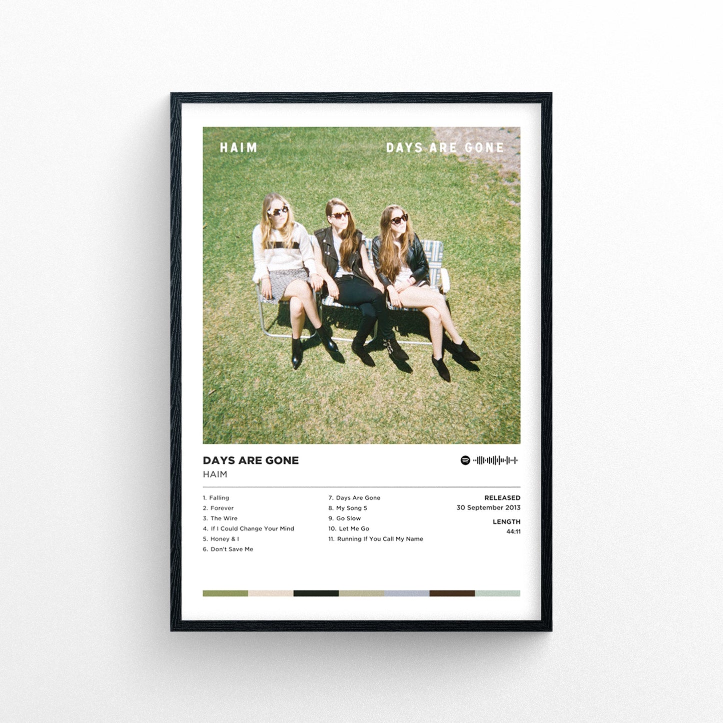 Haim - Days Are Gone Poster Print | Framed Options | Album Cover Artwork