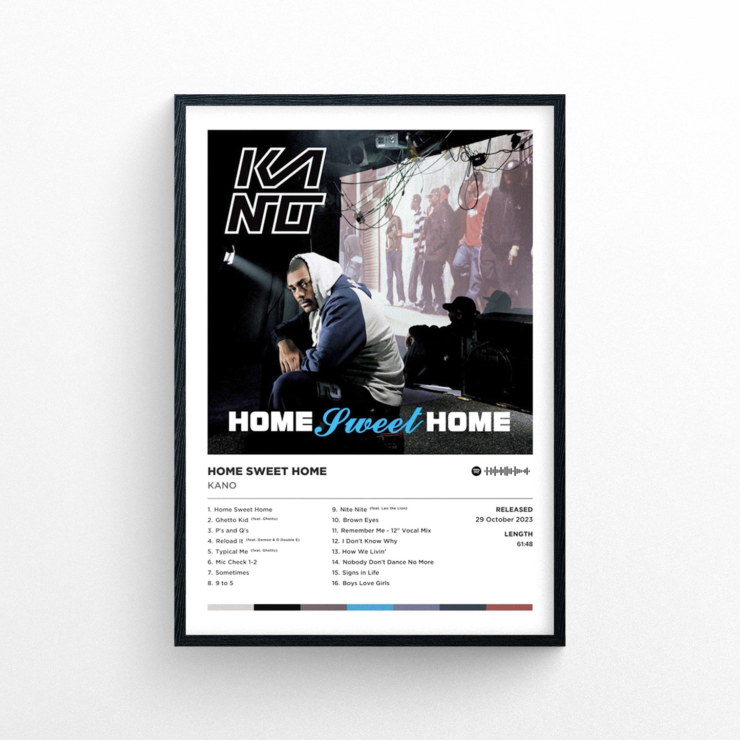 Kano - Home Sweet Home Poster Print | Framed Options | Album Cover Artwork