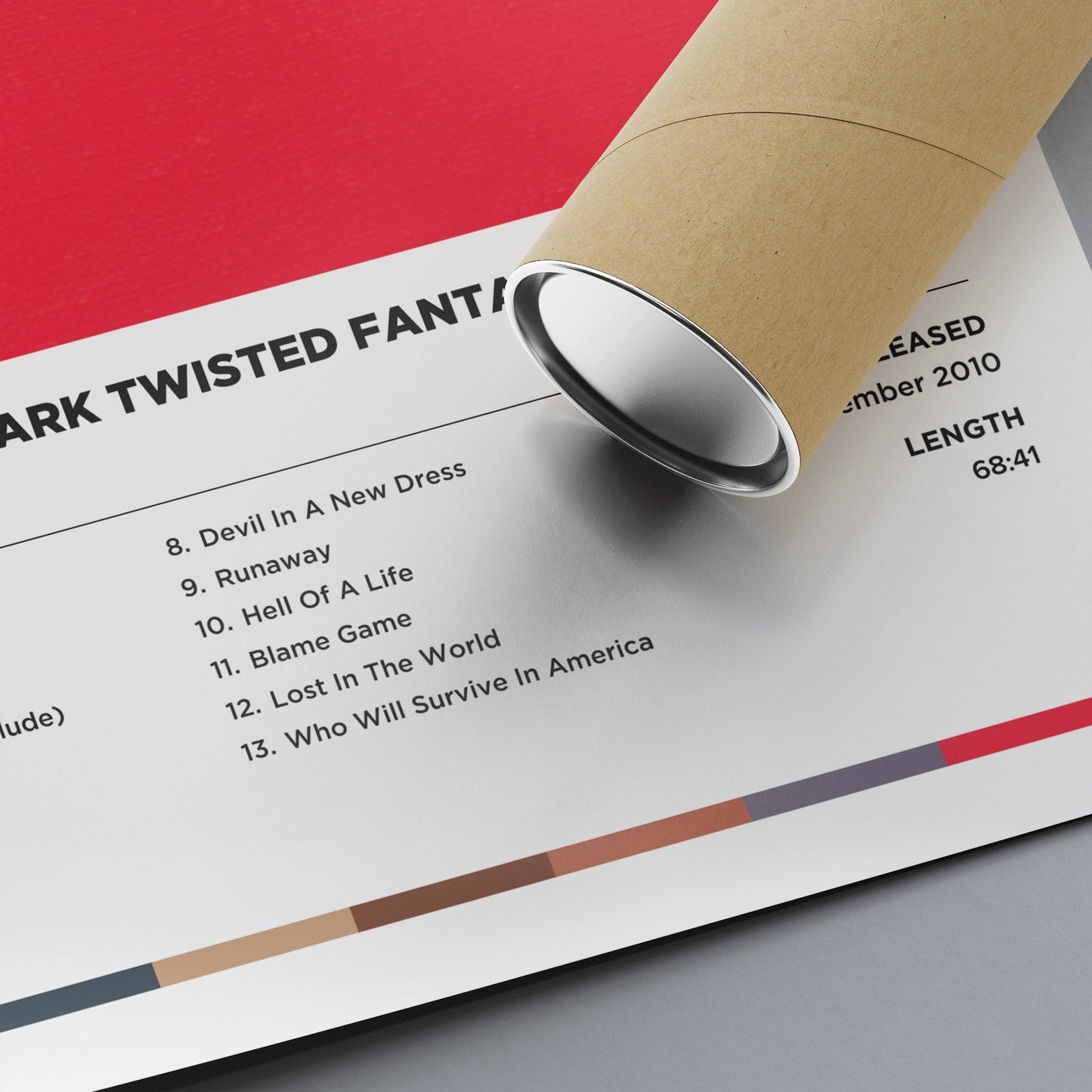 Kanye West - My Beautiful Dark Twisted Fantasy Poster Print | Framed Options | Album Cover Artwork