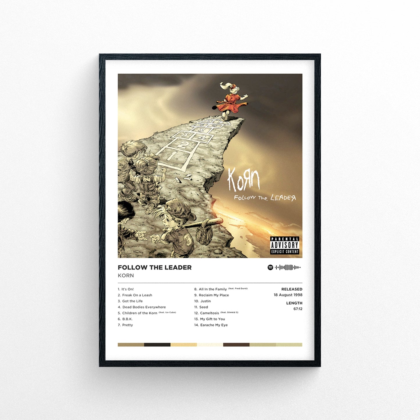 Korn - Follow the Leader Poster Print | Framed Options | Album Cover Artwork