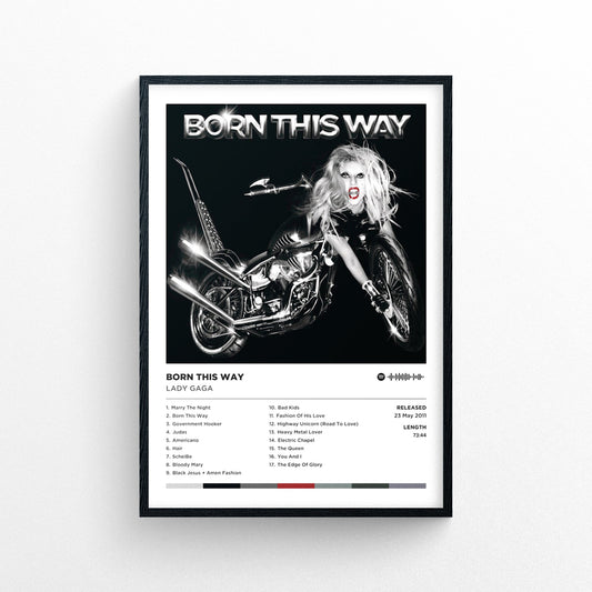 Lady Gaga - Born This Way Poster Print | Framed Options | Album Cover Artwork