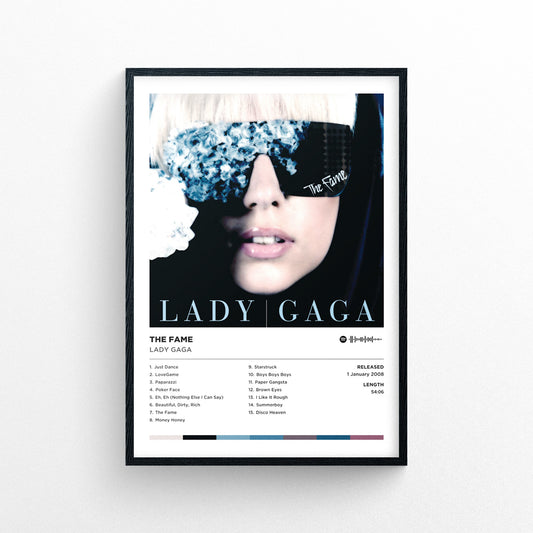 Lady Gaga - the Fame Poster Print | Framed Options | Album Cover Artwork