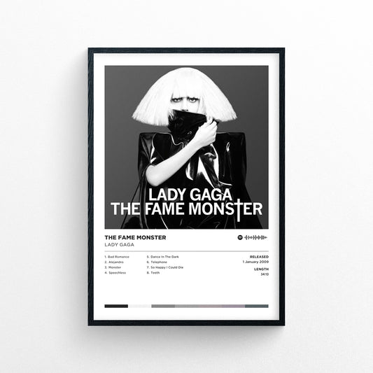 Lady Gaga - the Fame Monster Poster Print | Framed Options | Album Cover Artwork