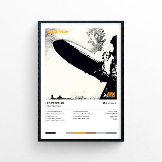 Led Zeppelin - Led Zeppelin Poster Print | Framed Options | Album Cover Artwork