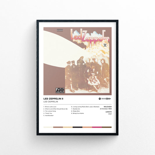 Led Zeppelin - Led Zeppelin Ii Poster Print | Framed Options | Album Cover Artwork