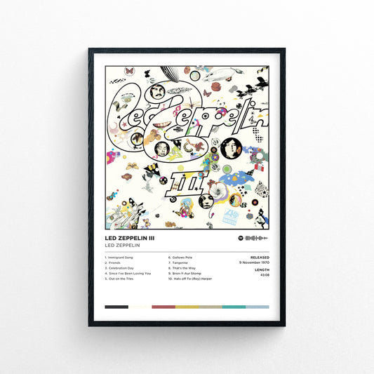 Led Zeppelin - Led Zeppelin Iii Poster Print | Framed Options | Album Cover Artwork