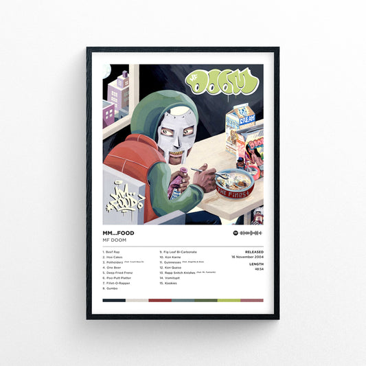 Mf Doom - Mm...food Poster Print | Framed Options | Album Cover Artwork