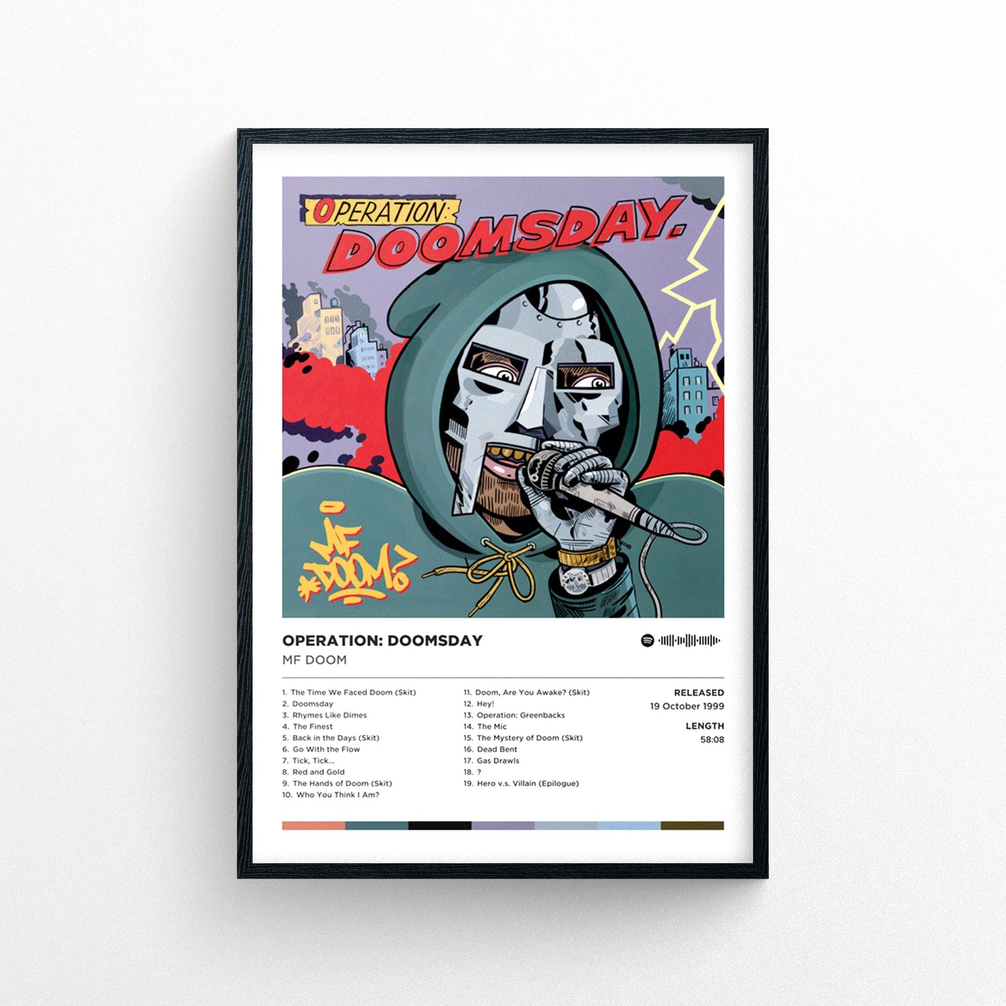 Mf Doom - Operation Doomsday Poster Print | Framed Options | Album Cover Artwork
