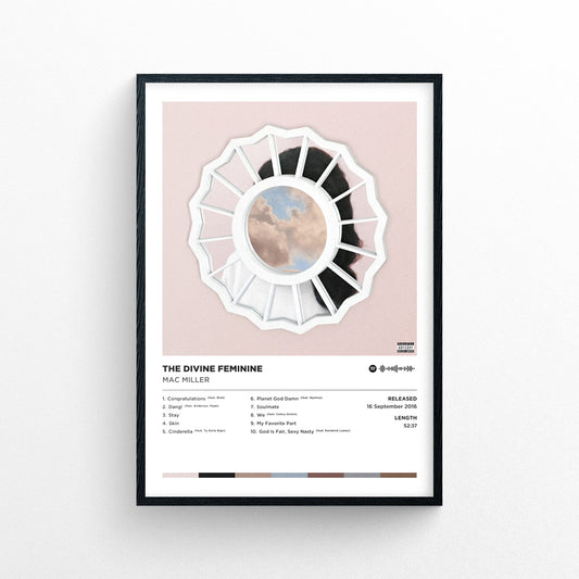 Mac Miller - the Divine Feminine Poster Print | Framed Options | Album Cover Artwork