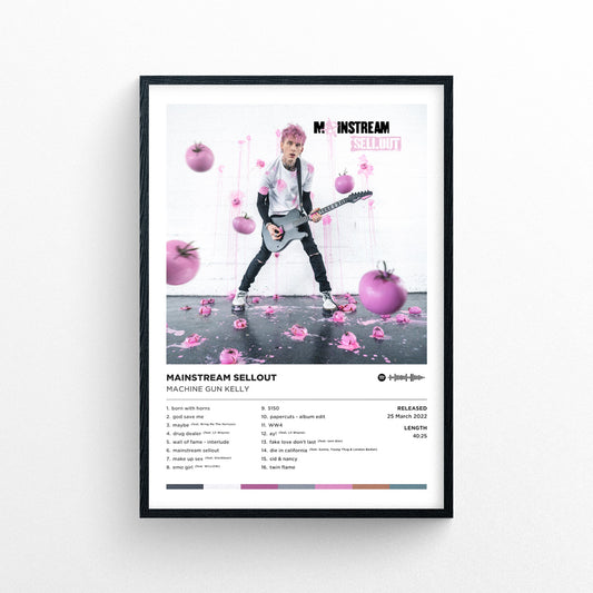 Machine Gun Kelly - Mainstream Sellout Poster Print | Framed Options | Album Cover Artwork