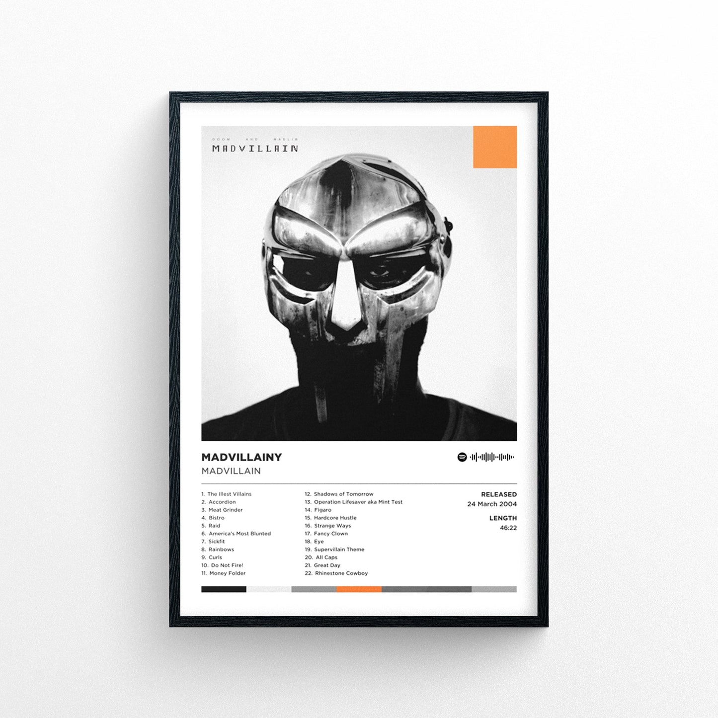 Madvillain - Madvillainy Poster Print | Framed Options | Album Cover Artwork