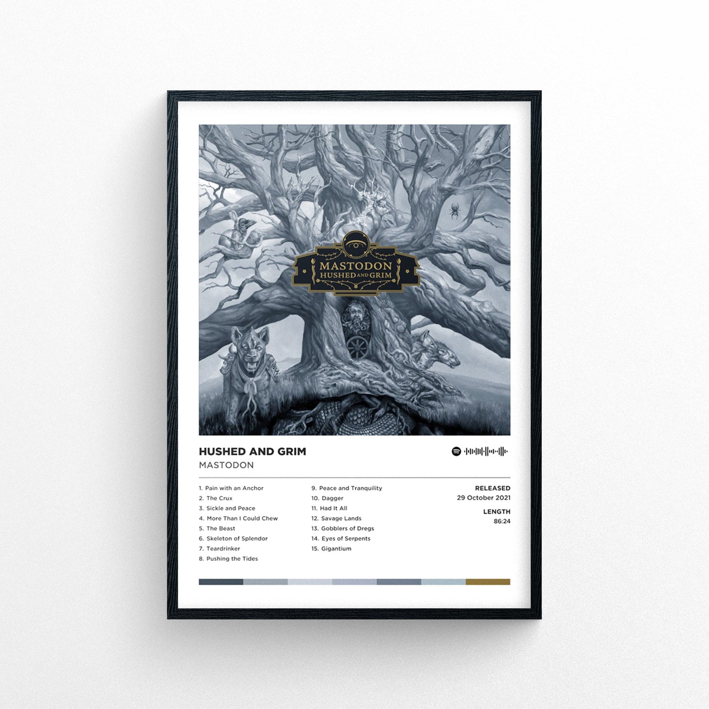Mastodon - Hushed and Grim Poster Print | Framed Options | Album Cover Artwork