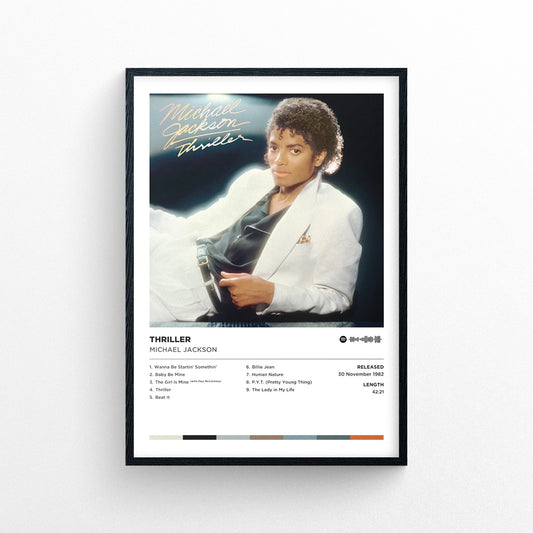 Michael Jackson - Thriller Poster Print | Framed Options | Album Cover Artwork