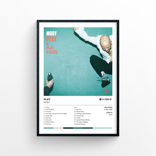 Moby - Play Poster Print | Framed Options | Album Cover Artwork