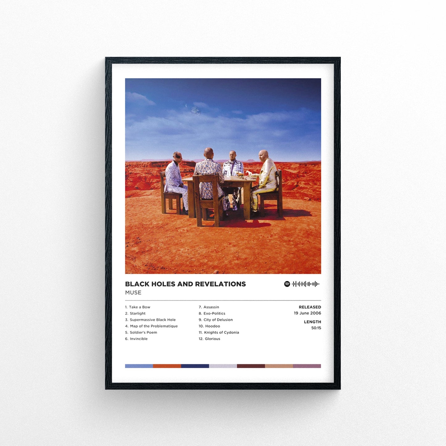 Muse - Black Holes and Revelations Poster Print | Framed Options | Album Cover Artwork