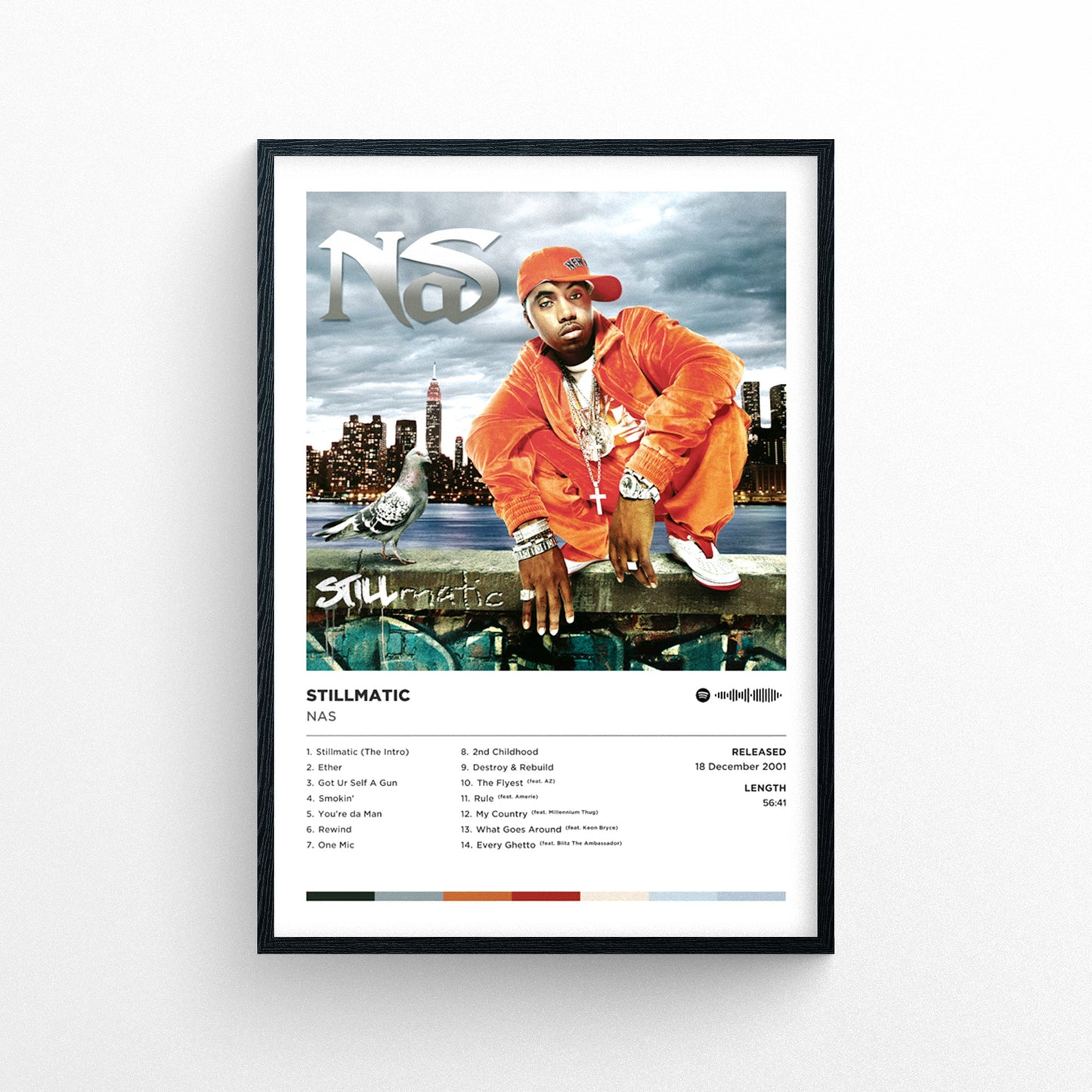Nas - Stillmatic Poster Print | Framed Options | Album Cover Artwork