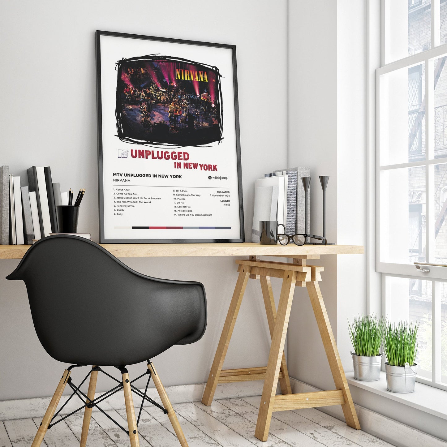 Nirvana - Mtv Unplugged in New York Poster Print | Framed Options | Album Cover Artwork