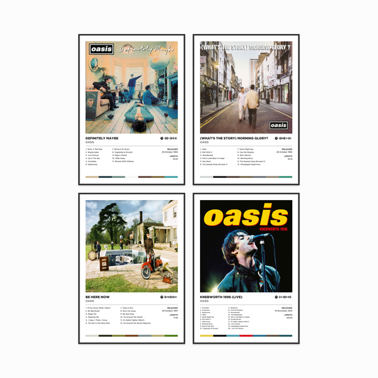 Oasis Gift Bundle - 4 Poster Prints