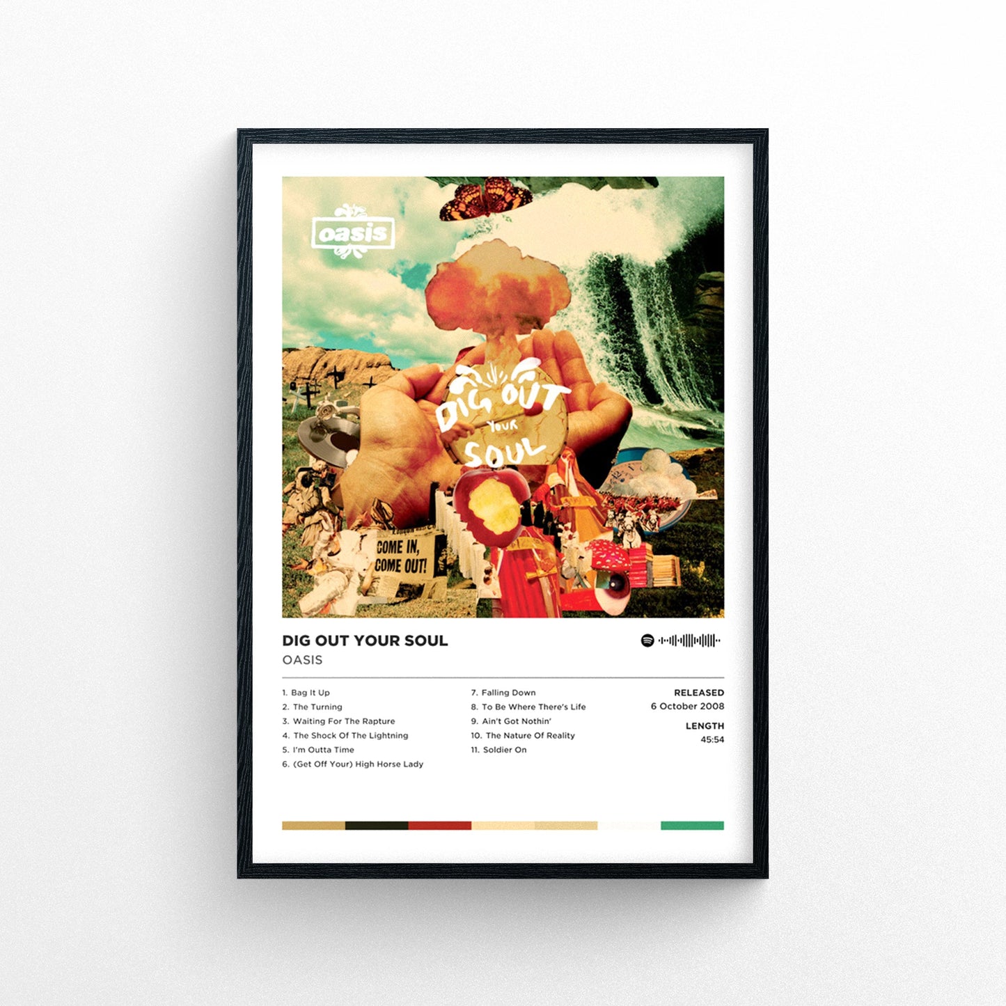 Oasis - Dig Out Your Soul Poster Print | Framed Options | Album Cover Artwork