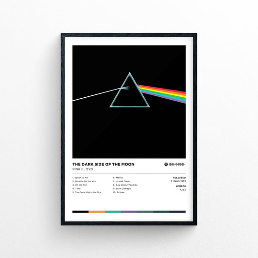 Pink Floyd - the Dark Side of the Moon Poster Print | Framed Options | Album Cover Artwork