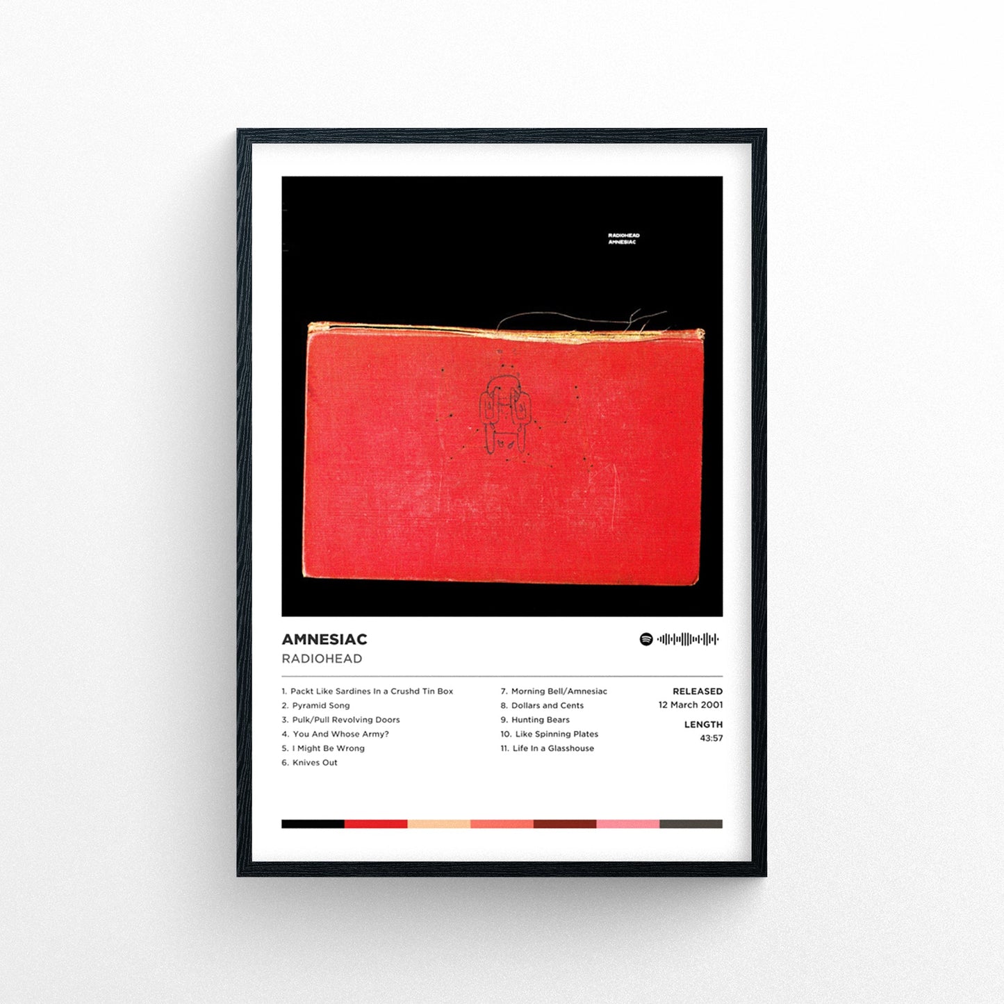 Radiohead - Amnesiac Poster Print | Framed Options | Album Cover Artwork