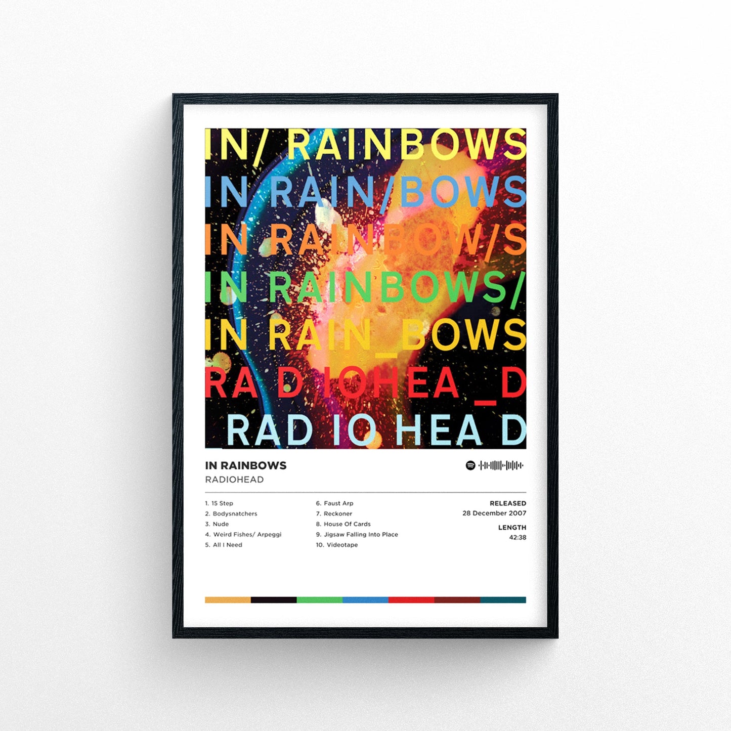 Radiohead - in Rainbows Poster Print | Framed Options | Album Cover Artwork