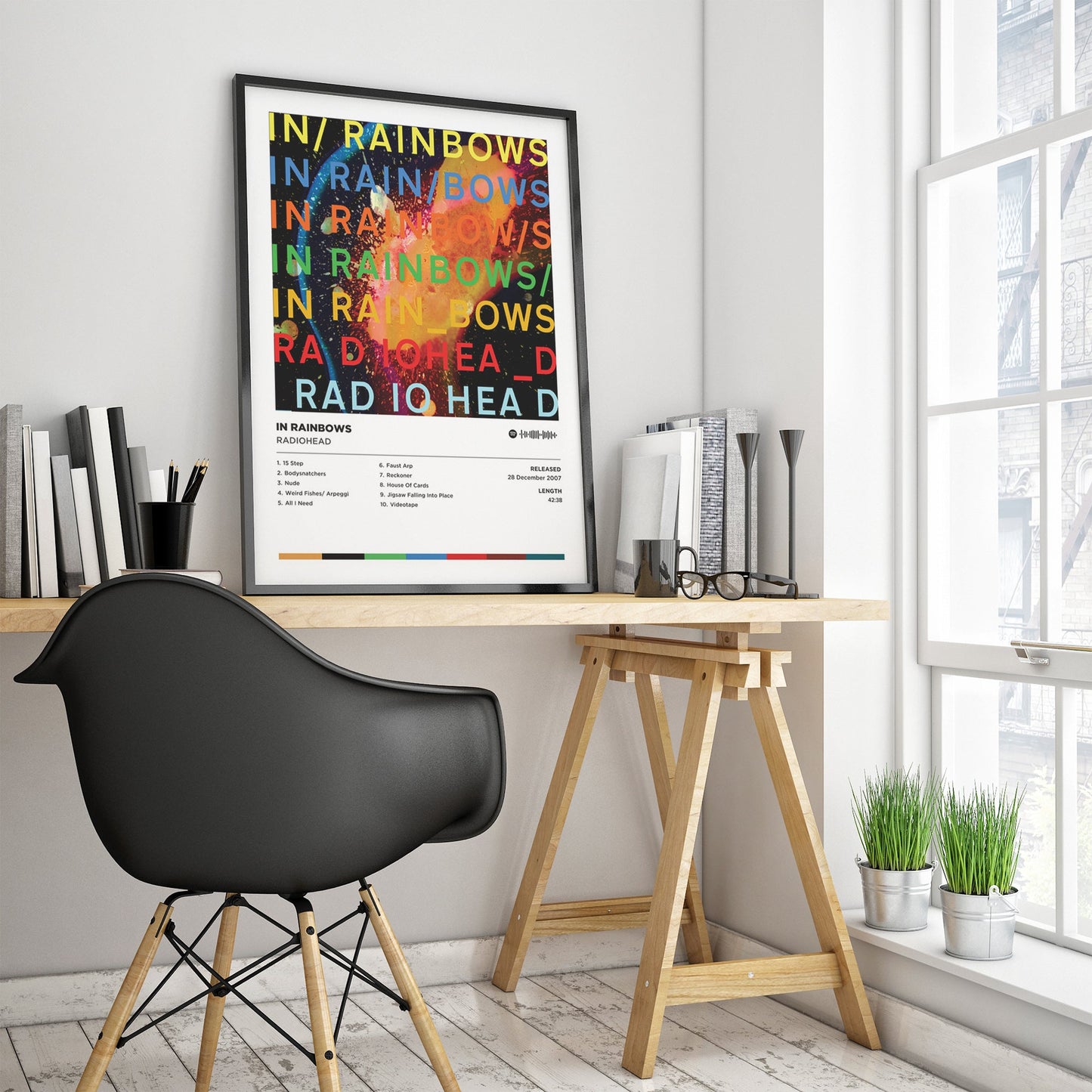 Radiohead - in Rainbows Poster Print | Framed Options | Album Cover Artwork