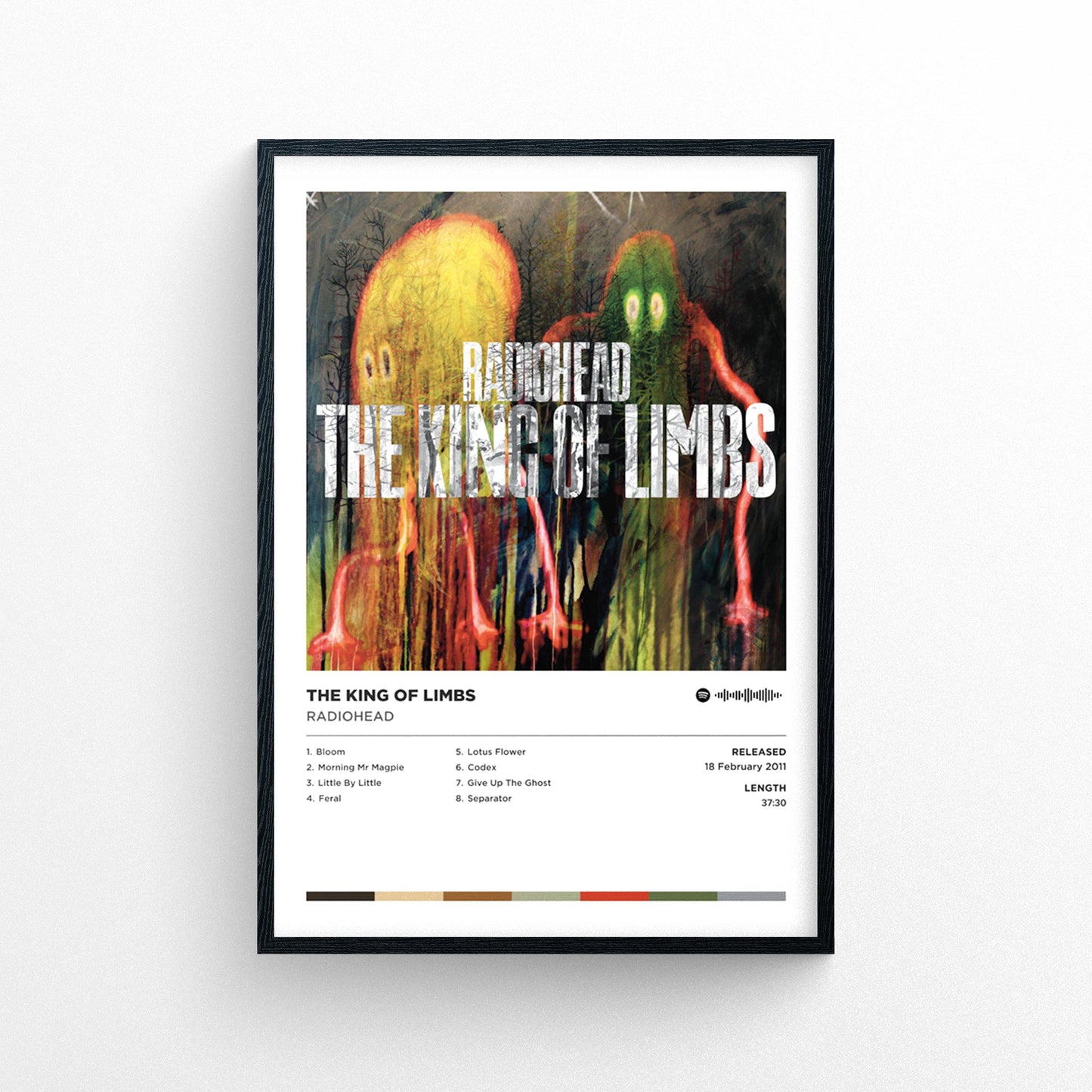 Radiohead - the King of Limbs Poster Print | Framed Options | Album Cover Artwork