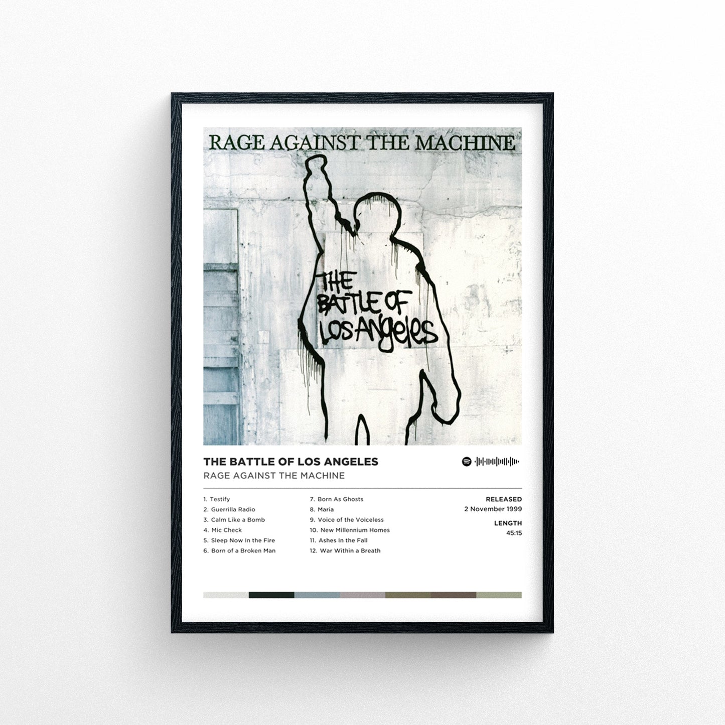 Rage Against the Machine - the Battle of Los Angeles Poster Print | Framed Options | Album Cover Artwork