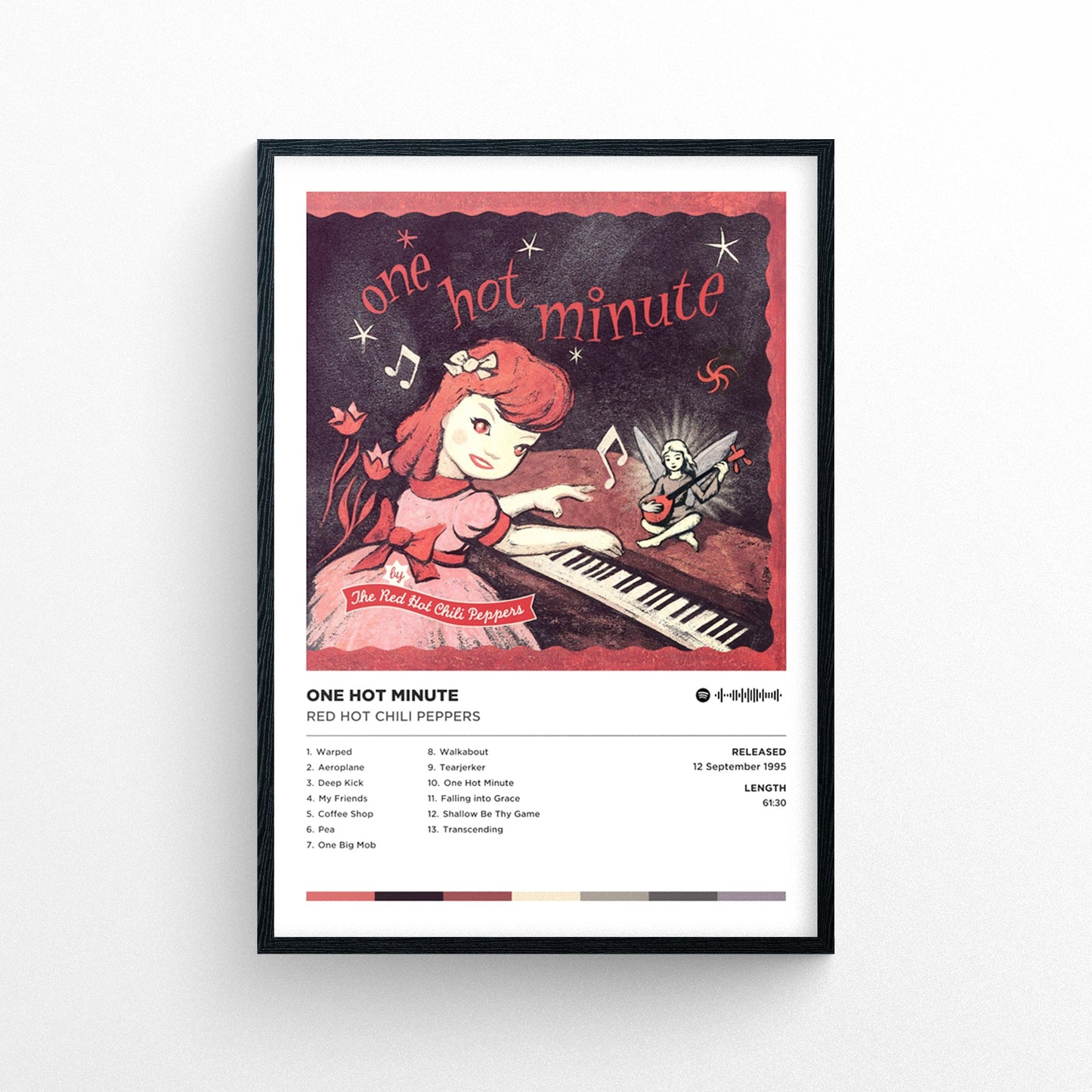 Red Hot Chili Peppers - One Hot Minute Poster Print | Framed Options | Album Cover Artwork