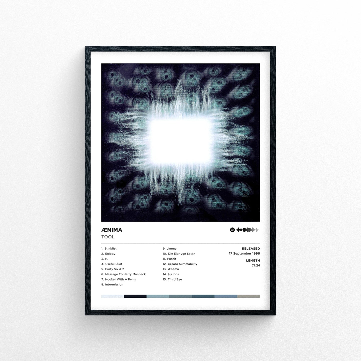 Tool - Ænima Poster Print | Framed Options | Album Cover Artwork