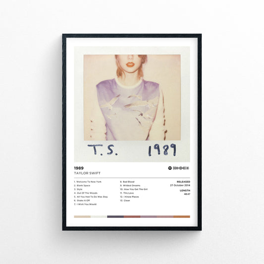 Taylor Swift - 1989 Poster Print | Framed Options | Album Cover Artwork