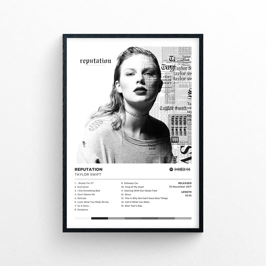 Taylor Swift - Reputation Poster Print | Framed Options | Album Cover Artwork