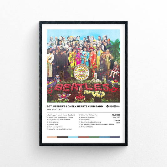 The Beatles - Sgt. Pepper's Lonely Hearts Club Band Poster Print | Framed Options | Album Cover Artwork